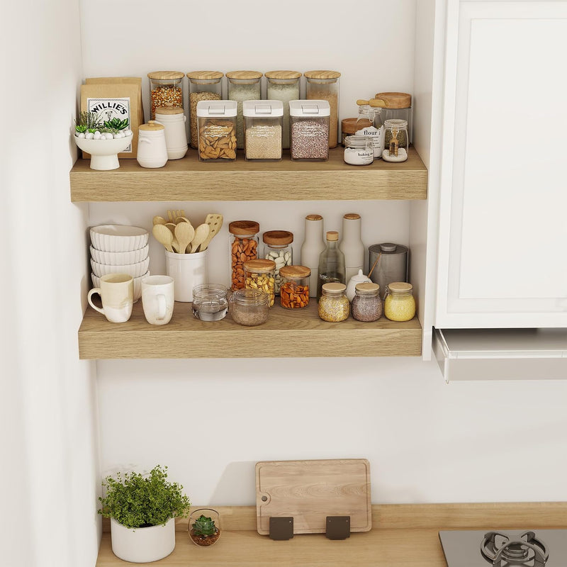 Floating Shelves Wall Mounted Rustic (Set of 2)