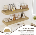 Floating Shelves Wall Mounted Rustic (Set of 2)