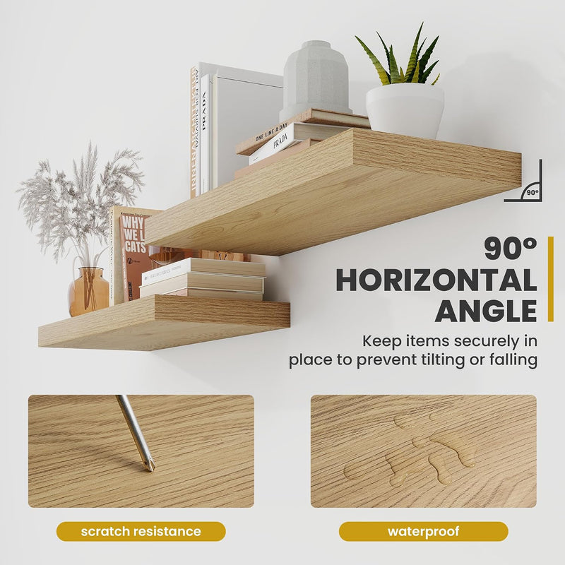 Floating Shelves Wall Mounted Rustic (Set of 2)