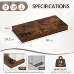Floating Shelves Wall Mounted Rustic (Set of 2)