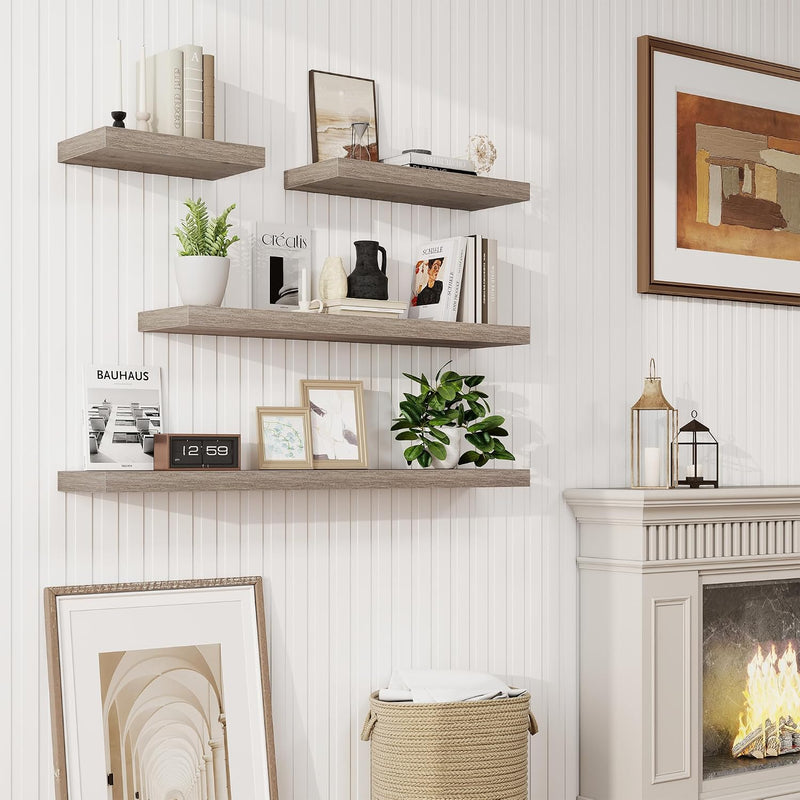 Floating Shelves Wall Mounted Rustic (Set of 2)