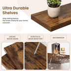 Floating Shelves Wall Mounted Rustic (Set of 2)