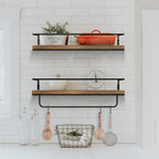 Floating Shelves Wall Mounted with 18KG Weight Capacity (Set of 2)