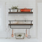 Floating Shelves Wall Mounted with 18KG Weight Capacity (Set of 2)