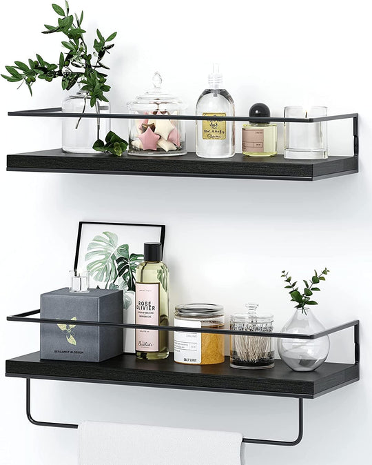 Floating Shelves Wall Mounted with 18KG Weight Capacity (Set of 2)