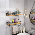 Floating Shelves Wall Mounted with 18KG Weight Capacity (Set of 2)