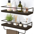 Floating Shelves Wall Mounted with 18KG Weight Capacity (Set of 2)