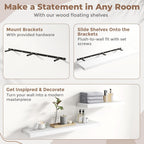Floating Shelves Wall Shelf Bookshelf Natural