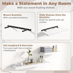 Floating Shelves Wall Shelf Bookshelf Natural