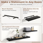 Floating Shelves Wall Shelf Bookshelf Natural