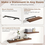 Floating Shelves Wall Shelf Bookshelf Natural