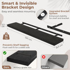 Floating Shelves Wall Shelf Bookshelf Natural