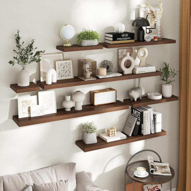 Floating Shelves Wall Shelf Bookshelf Natural