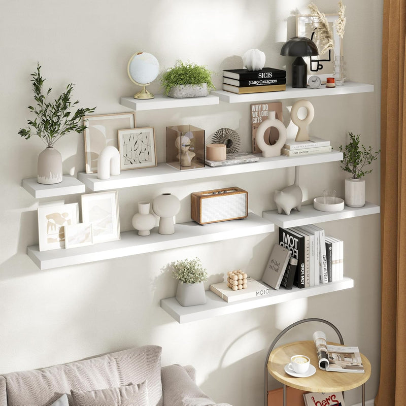 Floating Shelves Wall Shelf Bookshelf Natural