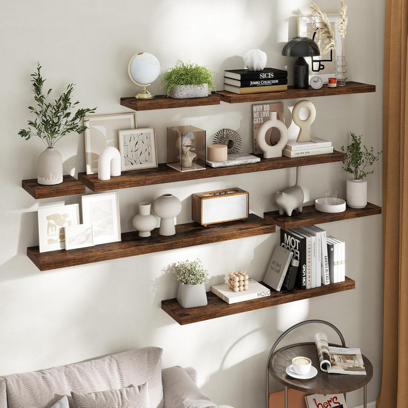 Floating Shelves Wall Shelf Bookshelf Natural