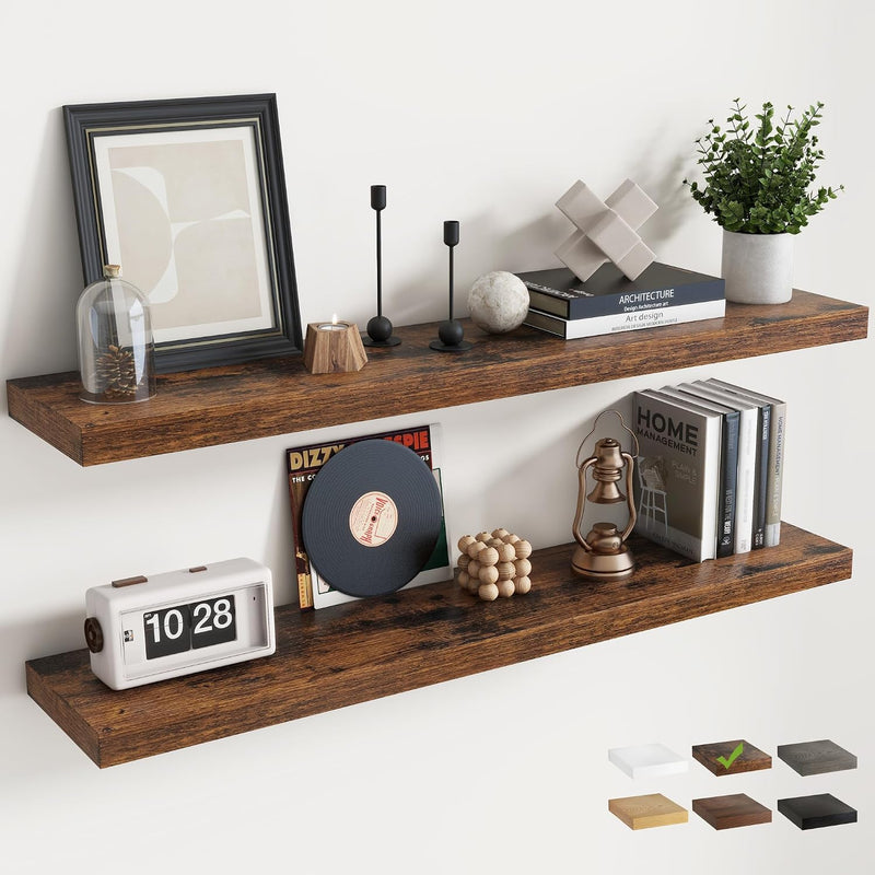 Floating Shelves Wall Shelf Bookshelf Natural