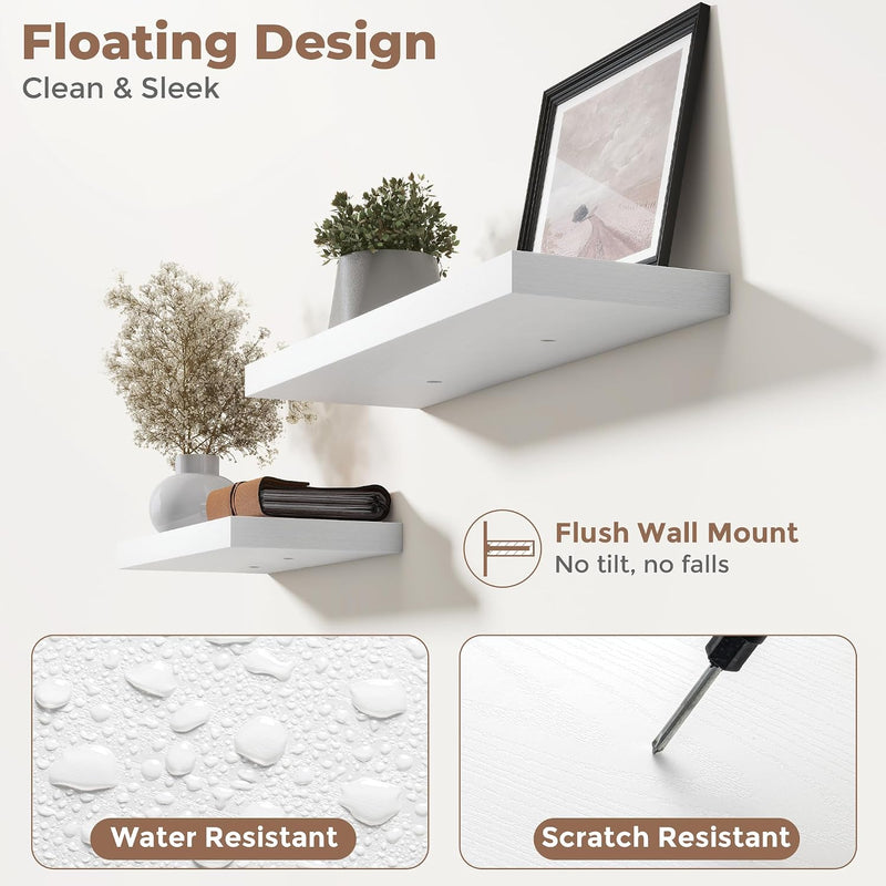 Floating Shelves Wall Shelf Bookshelf Natural