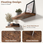 Floating Shelves Wall Shelf Bookshelf Natural