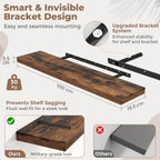 Floating Shelves Wall Shelf Bookshelf Natural