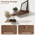 Floating Shelves Wall Shelf Bookshelf Natural