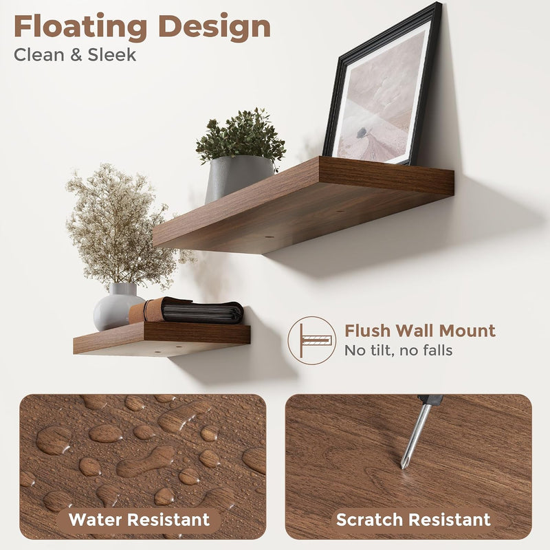 Floating Shelves Wall Shelf Bookshelf Natural