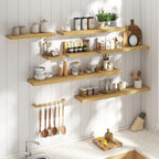 Floating Shelves Wall Shelf Bookshelf Natural