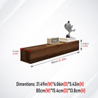 Floating Solid Wood Console Table Wall Mounted Narrow
