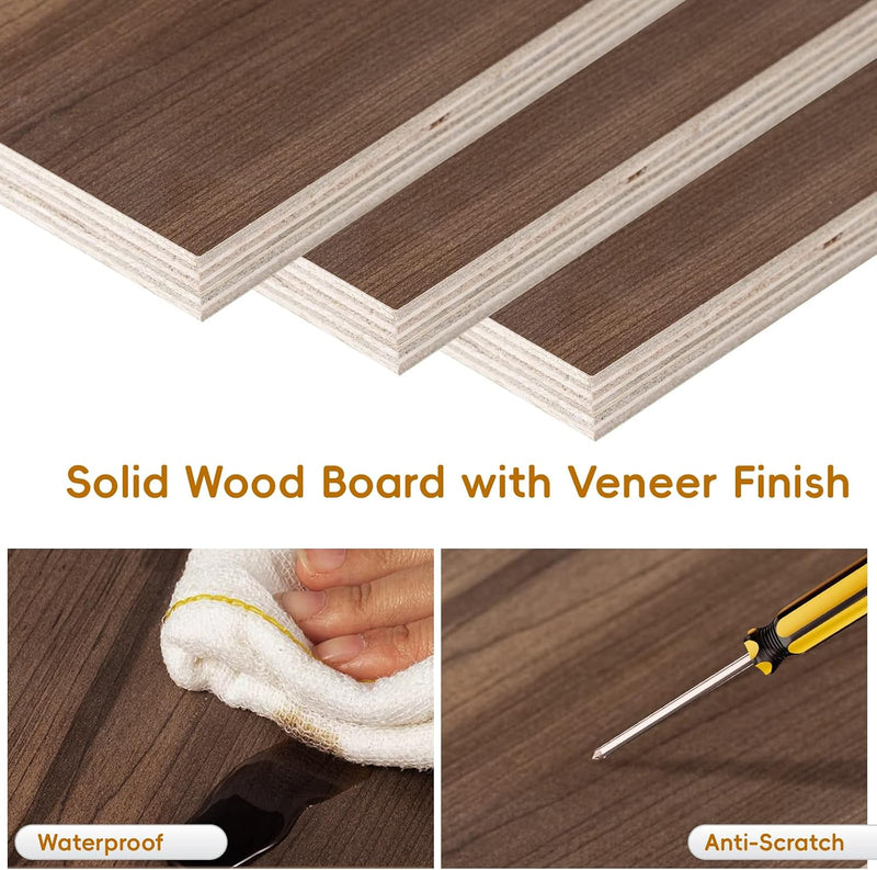 Floating Solid Wood Console Table Wall Mounted Narrow