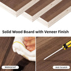 Floating Solid Wood Console Table Wall Mounted Narrow