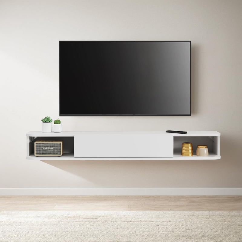 Floating TV Shelf Wall Mounted Cabinet Shelves