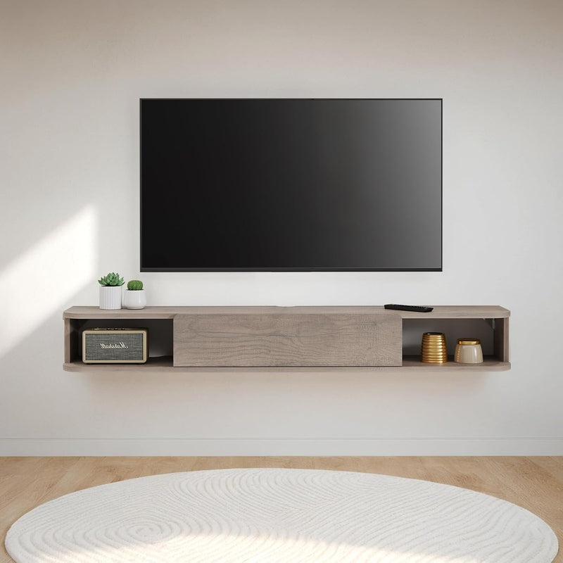 Floating TV Shelf Wall Mounted Cabinet Shelves