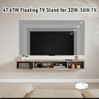 Floating TV Shelf Wall Mounted Cabinet Shelves
