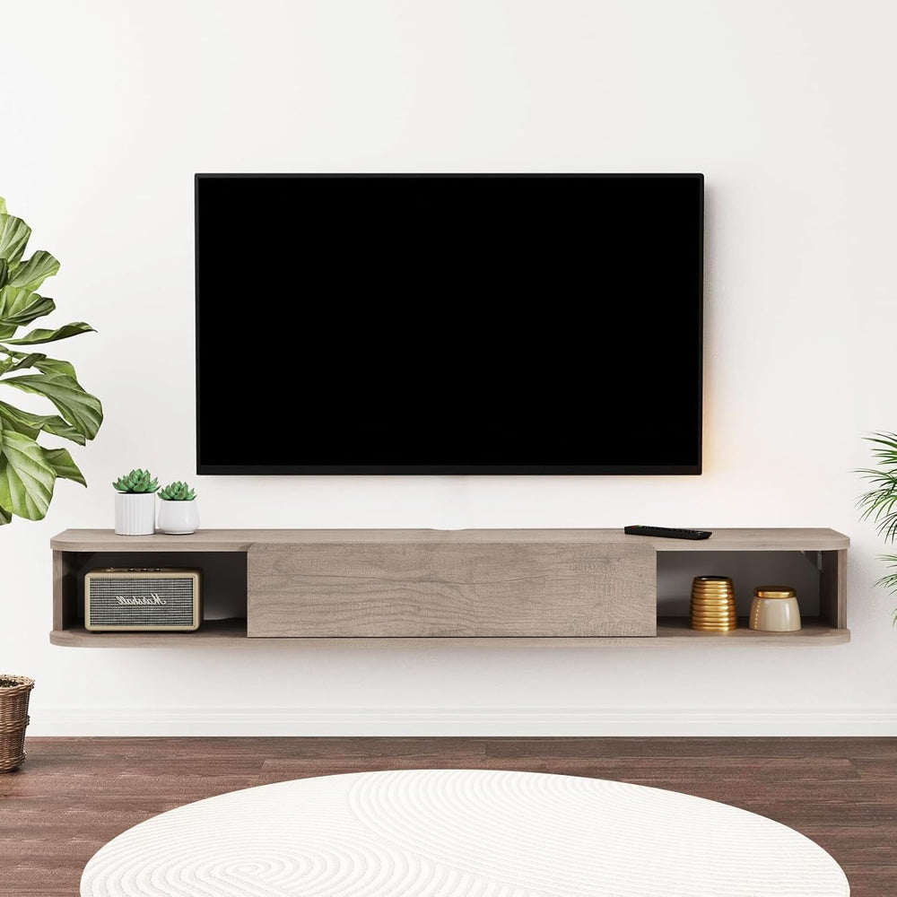 Floating TV Shelf Wall Mounted Cabinet Shelves