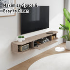 Floating TV Shelf Wall Mounted Cabinet Shelves