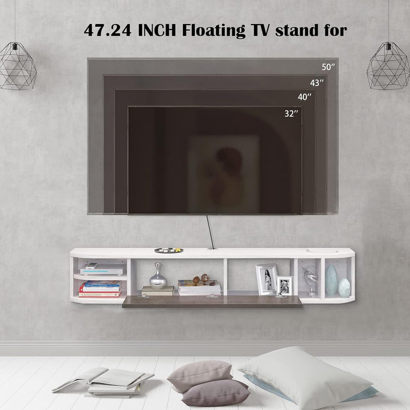 Floating TV Shelves Unit Wall Mounted Under Stand