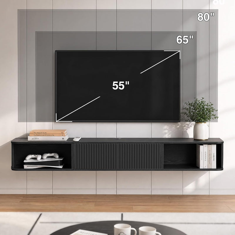 Floating TV Stand Cabinet Unit Long Media Entertainment