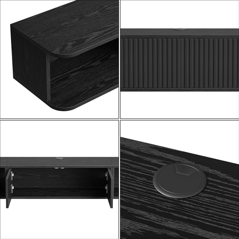 Floating TV Stand Cabinet Unit Long Media Entertainment