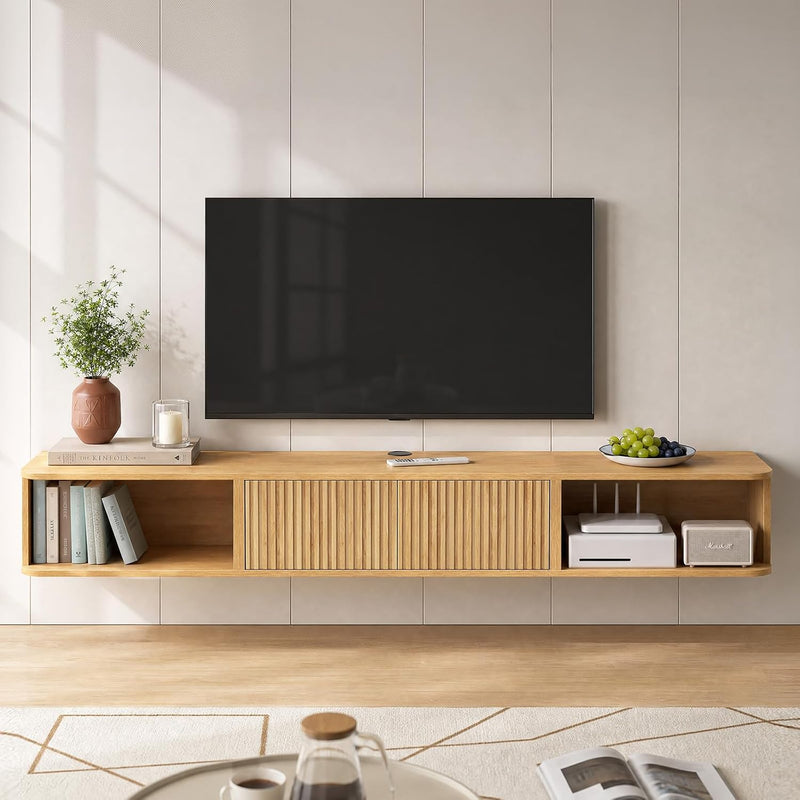 Floating TV Stand Cabinet Unit Long Media Entertainment