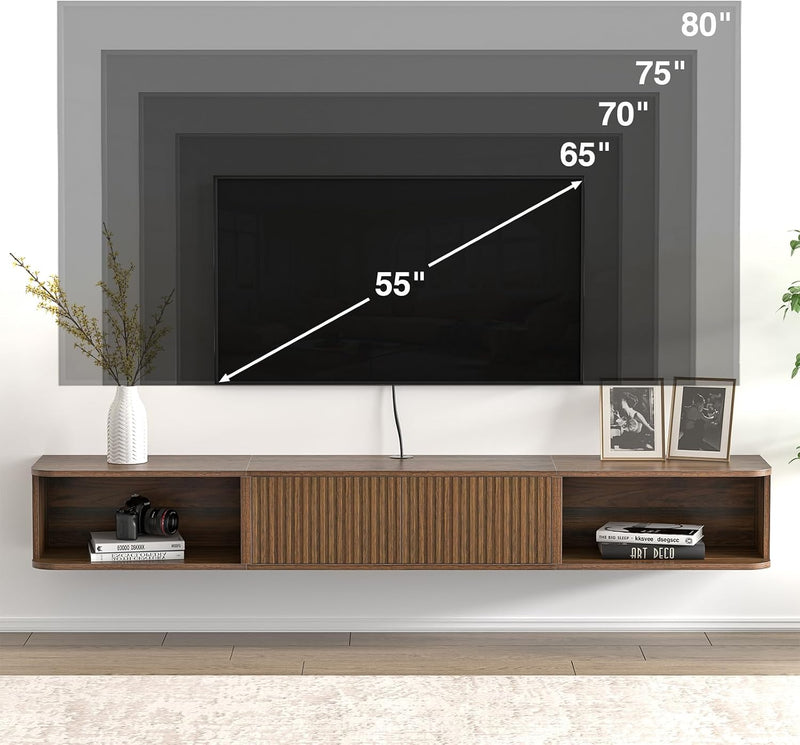 Floating TV Stand Cabinet Unit Long Media Entertainment