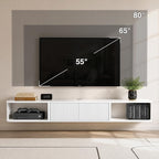 Floating TV Stand Cabinet Unit Long Media Entertainment