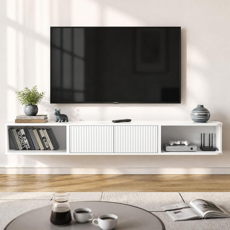 Floating TV Stand Cabinet Unit Long Media Entertainment