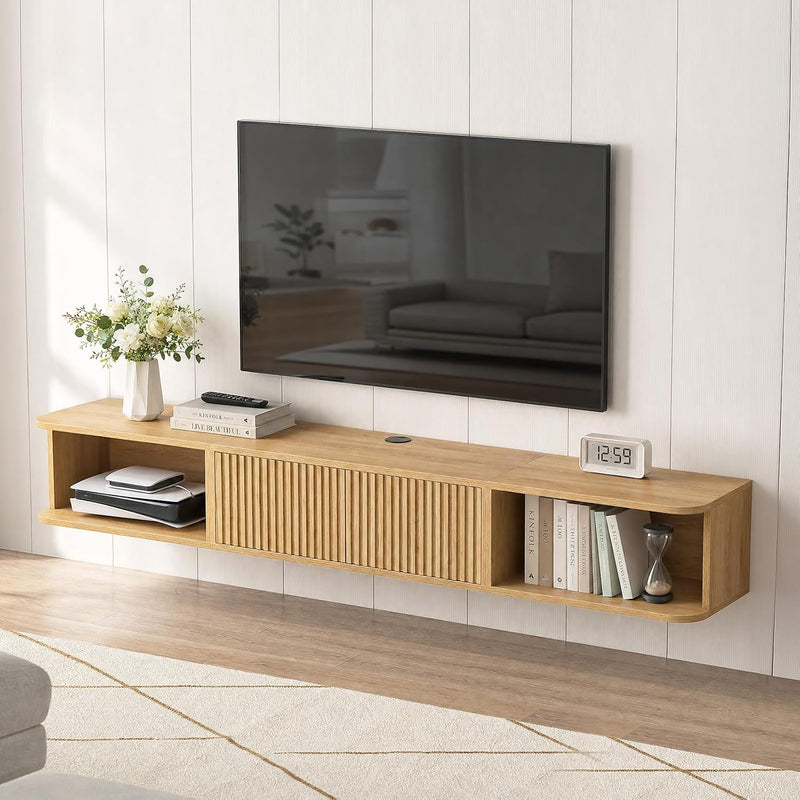 Floating TV Stand Cabinet Unit Long Media Entertainment