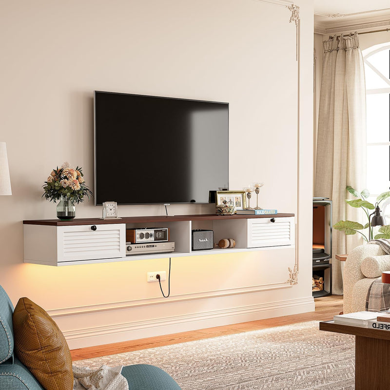 Floating TV Stand Modern Wall Mounted Unit