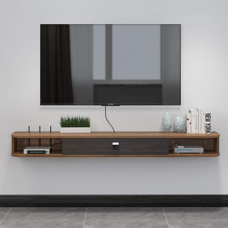 Floating TV Stand Wall Mounted Cabinet Shelves