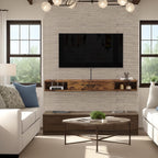 Floating TV Stand Wall Mounted Cabinet Shelves