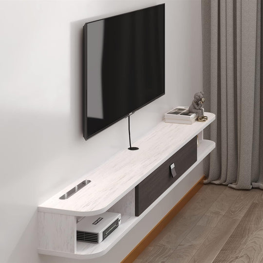 Floating TV Stand Wall Mounted Cabinet Shelves