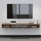Floating TV Stand Wall Mounted Cabinet Shelves