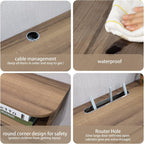 Floating TV Stand Wall Mounted Cabinet Shelves