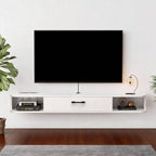Floating TV Stand Wall Mounted Cabinet Shelves