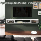 Floating TV Stand Wall Mounted Cabinet Shelves